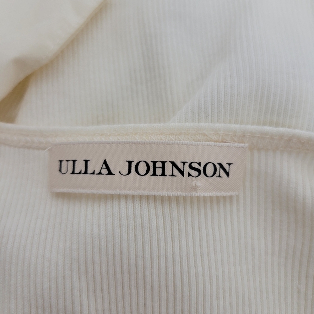 Ulla Johnson Bayley Bow Ribbed Tank Top. - Picture 7 of 10